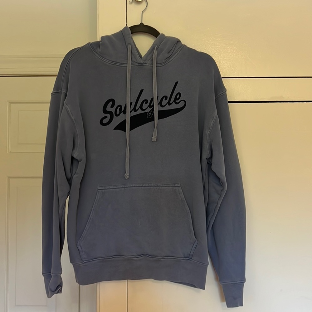 SOUL CYCLE X SUNDRY hoodie blue and navy size medium (like new)